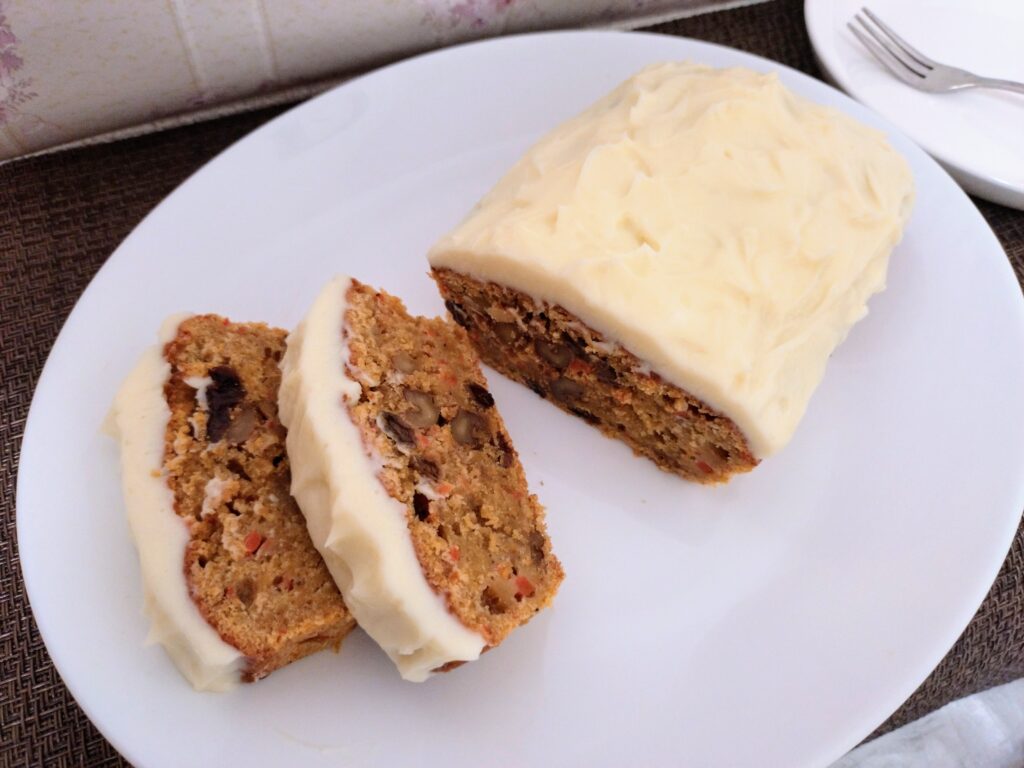 完成したキャロットケーキ 完成したキャロットケーキ